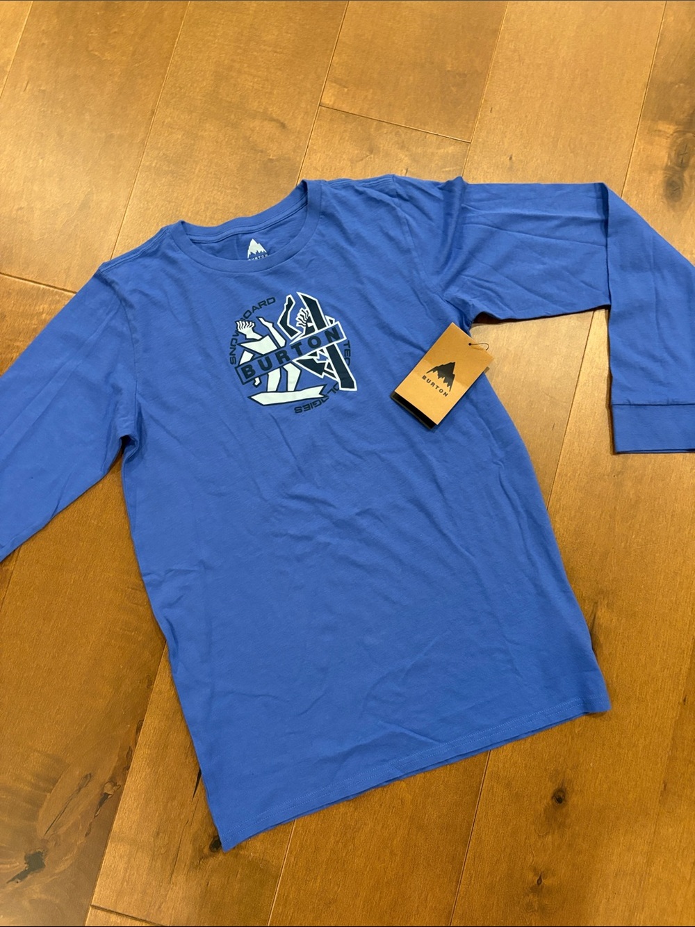 Burton Blue Long-Sleeve Graphic Tee for Kids